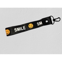  Cloth Keychain Smile Black