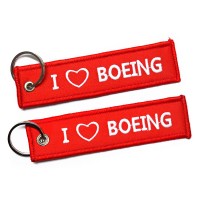 Embroidery Keychain - I BOEING